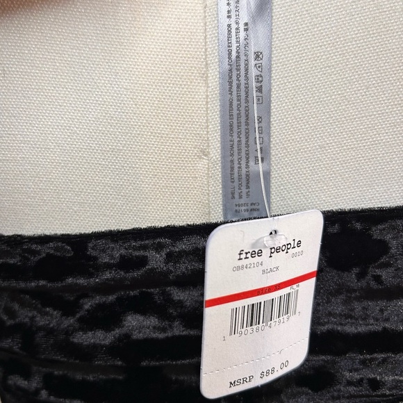 Intimately FP Come Together Mini Slip Dress | Crushed Velvet Black | Size XS - Picture 6 of 6